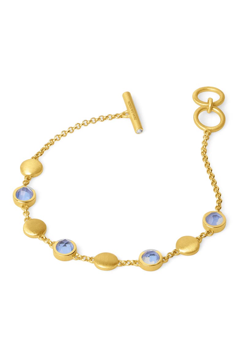 Tulum Station Chain Bracelet, Main, color, IRIDESCENT MIDNIGHT BLUE