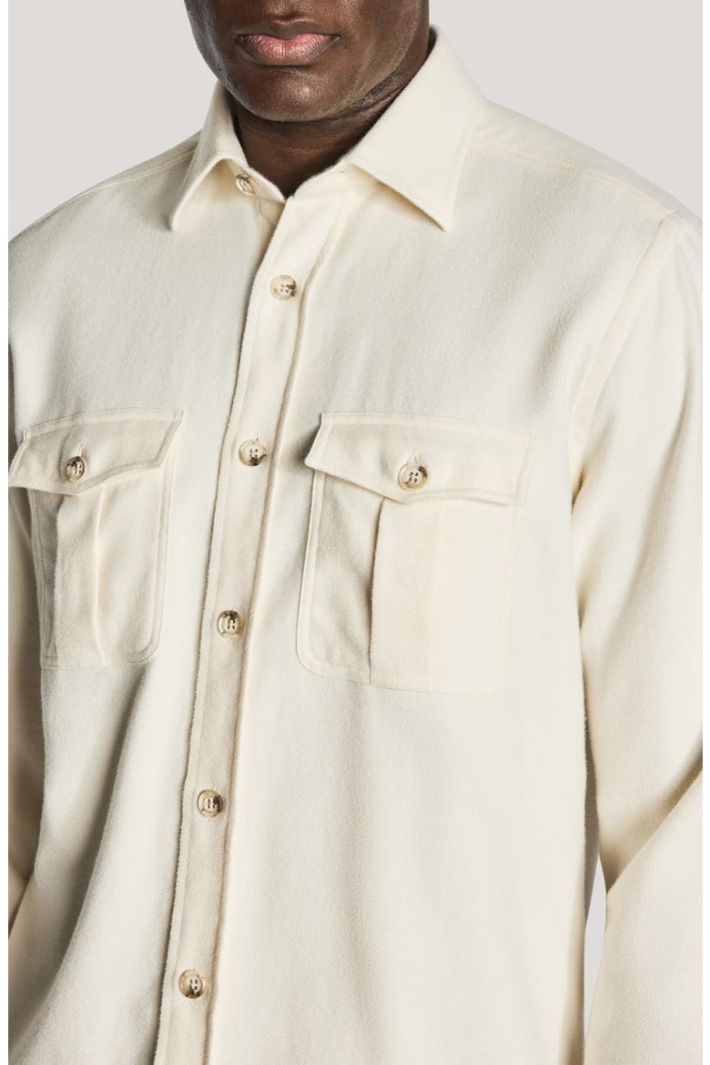 Arnaud Militaire Cotton Shirt, Alternate, color, ECRU