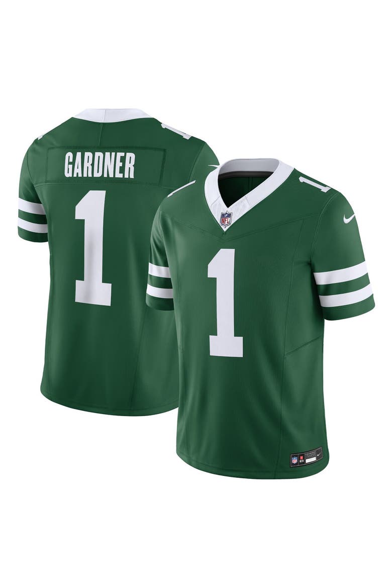 Men's Nike Ahmad Sauce Gardner Legacy Green New York Jets Vapor F.U.S.E. Limited Jersey, Main, color, Green