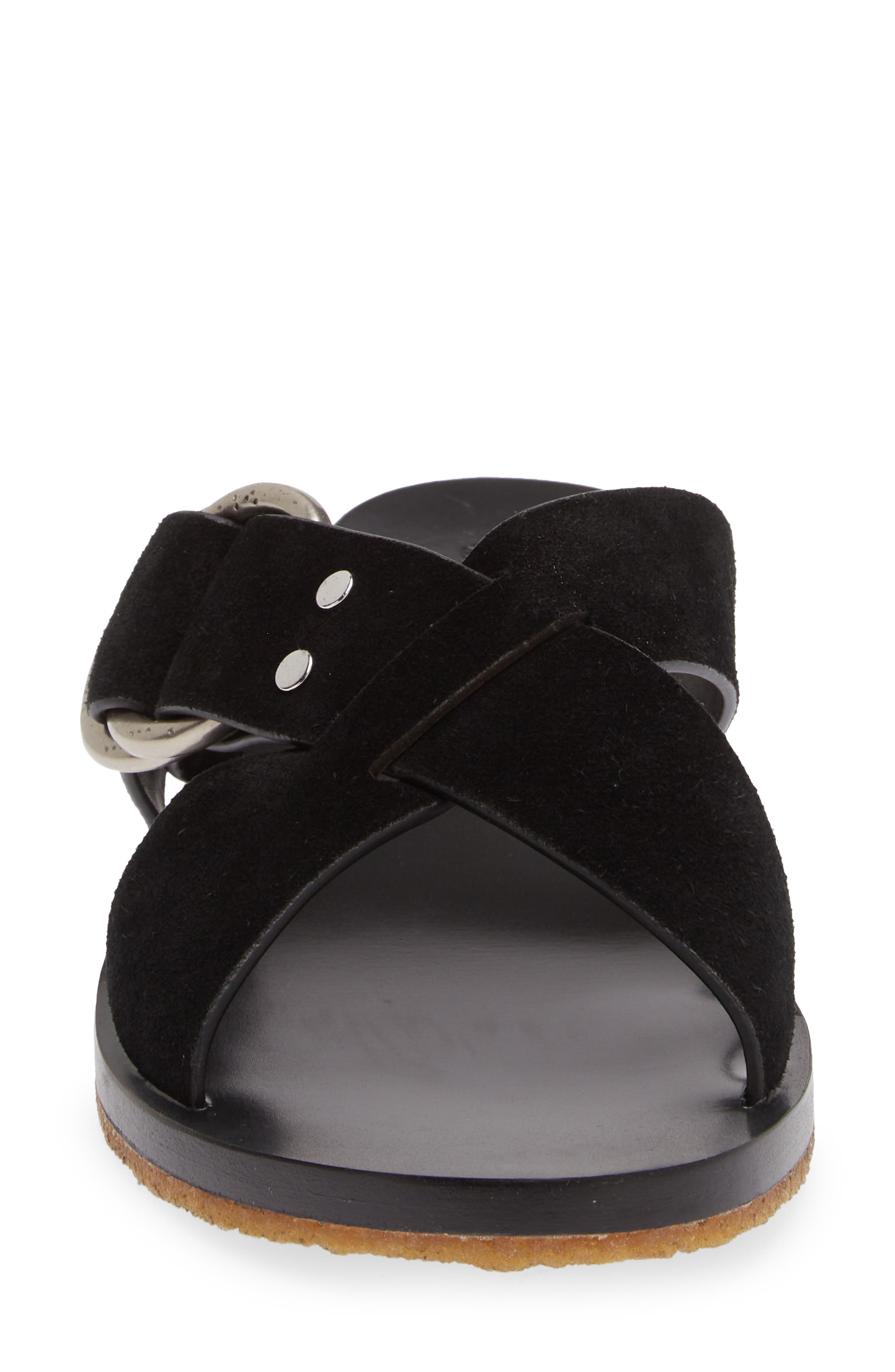Beau Slide Sandal, Alternate, color, BLKSD