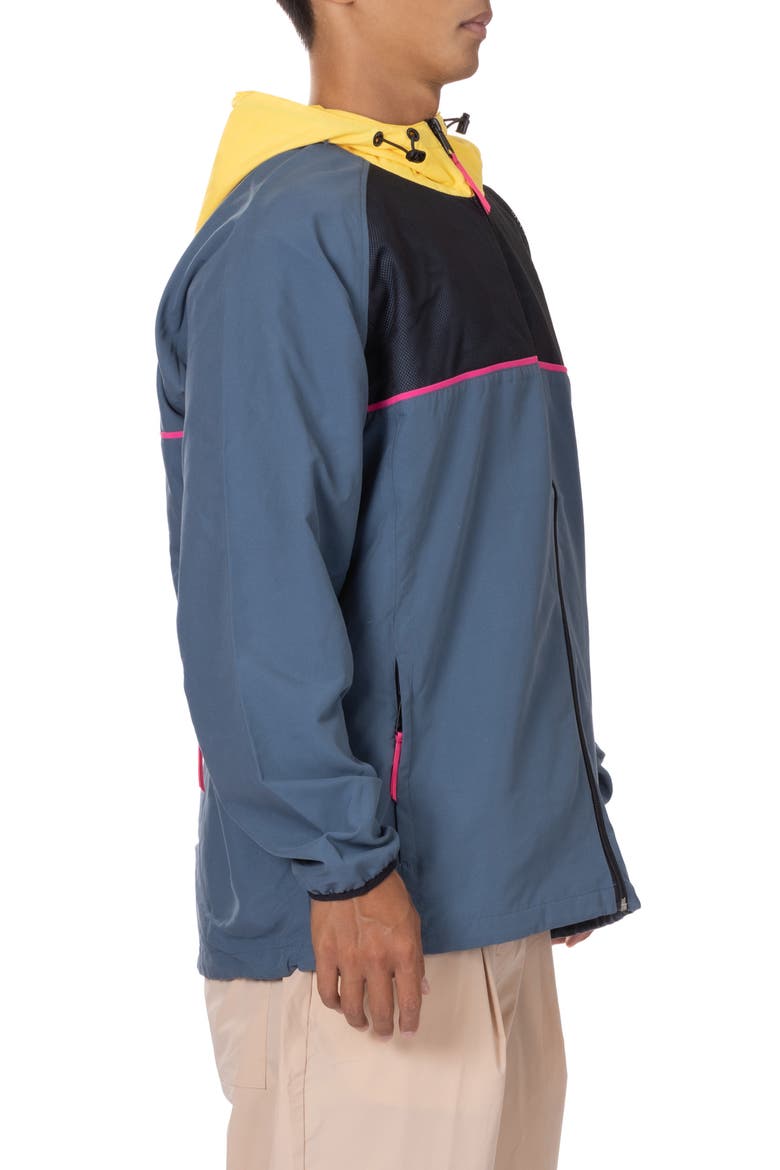 Packable Water Repellent Windbreaker, Alternate, color, STEEL BLUE