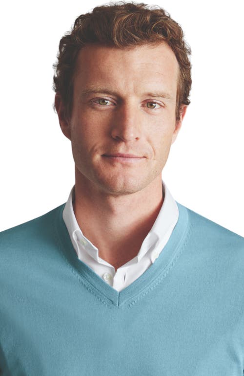 CHARLES TYRWHITT CHARLES TYRWHITT MERINO V-NECK SWEATER
