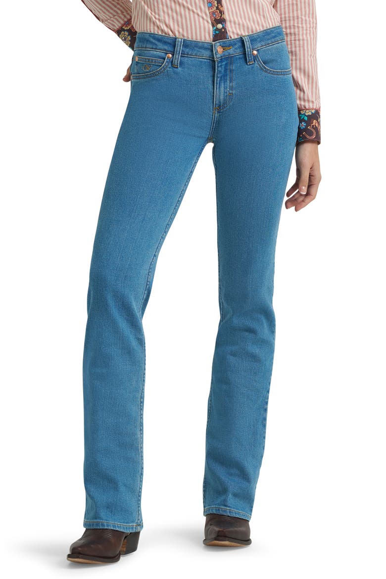 x Lainey Wilson Mae Embellished Bootcut Jeans, Main, color, DENIM