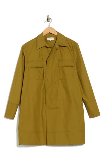 A.l.c Jori Button Down Mini Dress In Hazel In Green