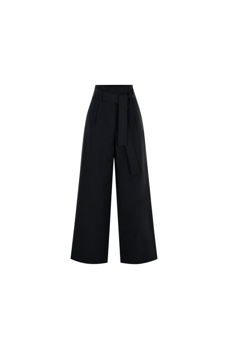 Exquise Lauren Timeless Structured Trousers, Alternate, color, Black