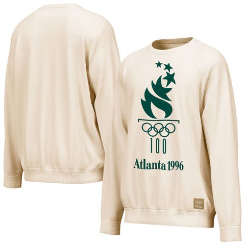 Men's Outerstuff Cream Atlanta 1996 Summer Olympics Puff Emblem Sweatshirt
