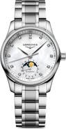 Longines Master Collection Automatic Diamond Bracelet Watch, 34mm