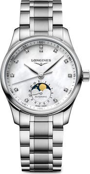 Longines Master Collection Automatic Diamond Bracelet Watch, 34mm