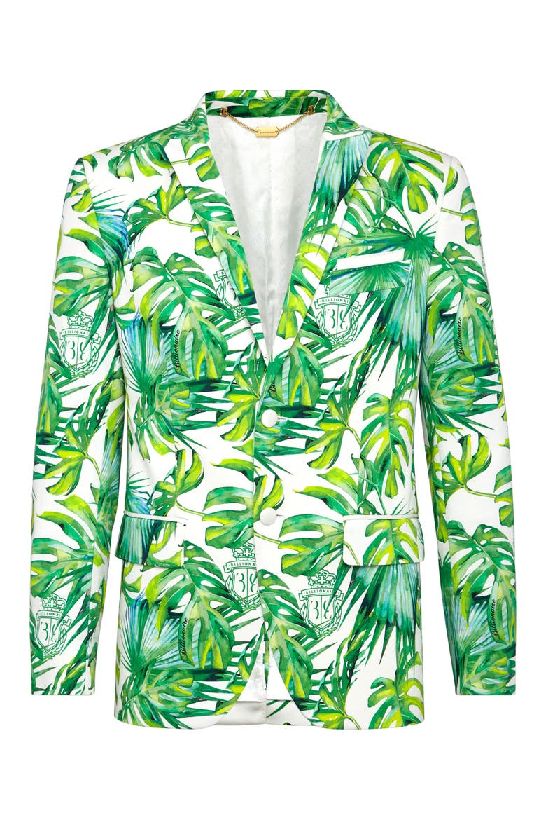 Blazer Palms Men, Main, color, white