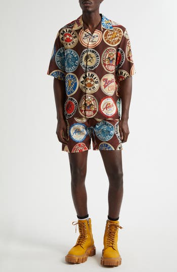Coasters Print Bowling Shirt