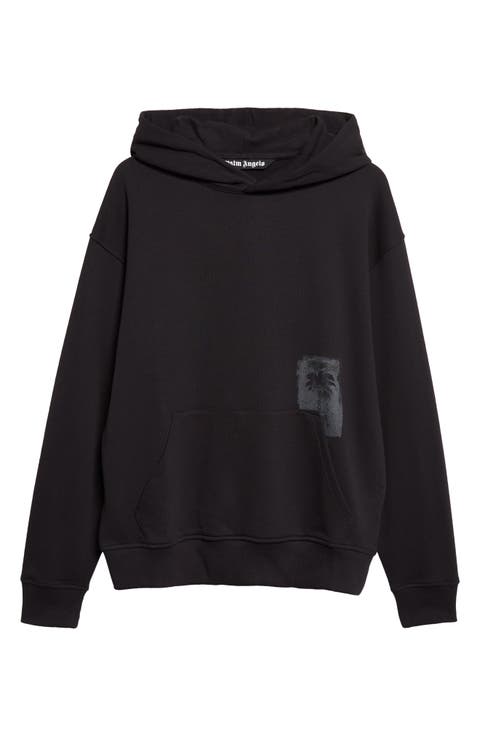 Palm Tree Loose Brushed Cotton Hoodie