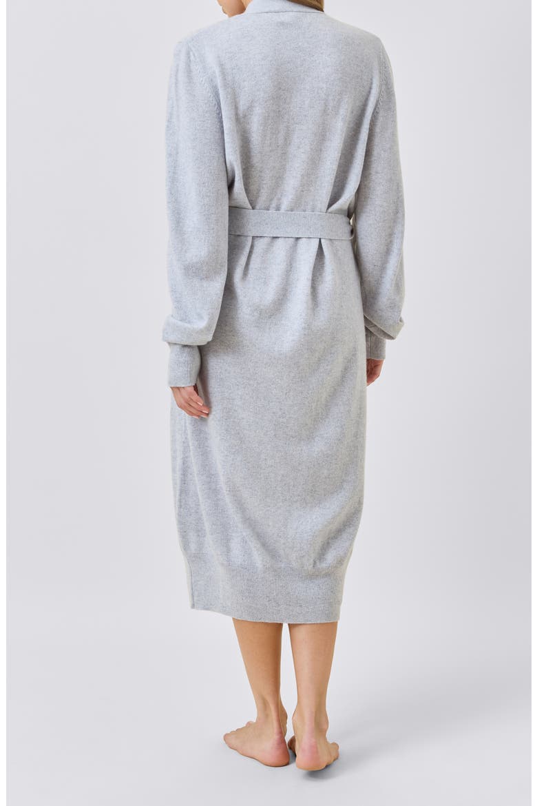 Cashmere Robe, Alternate, color, GREY