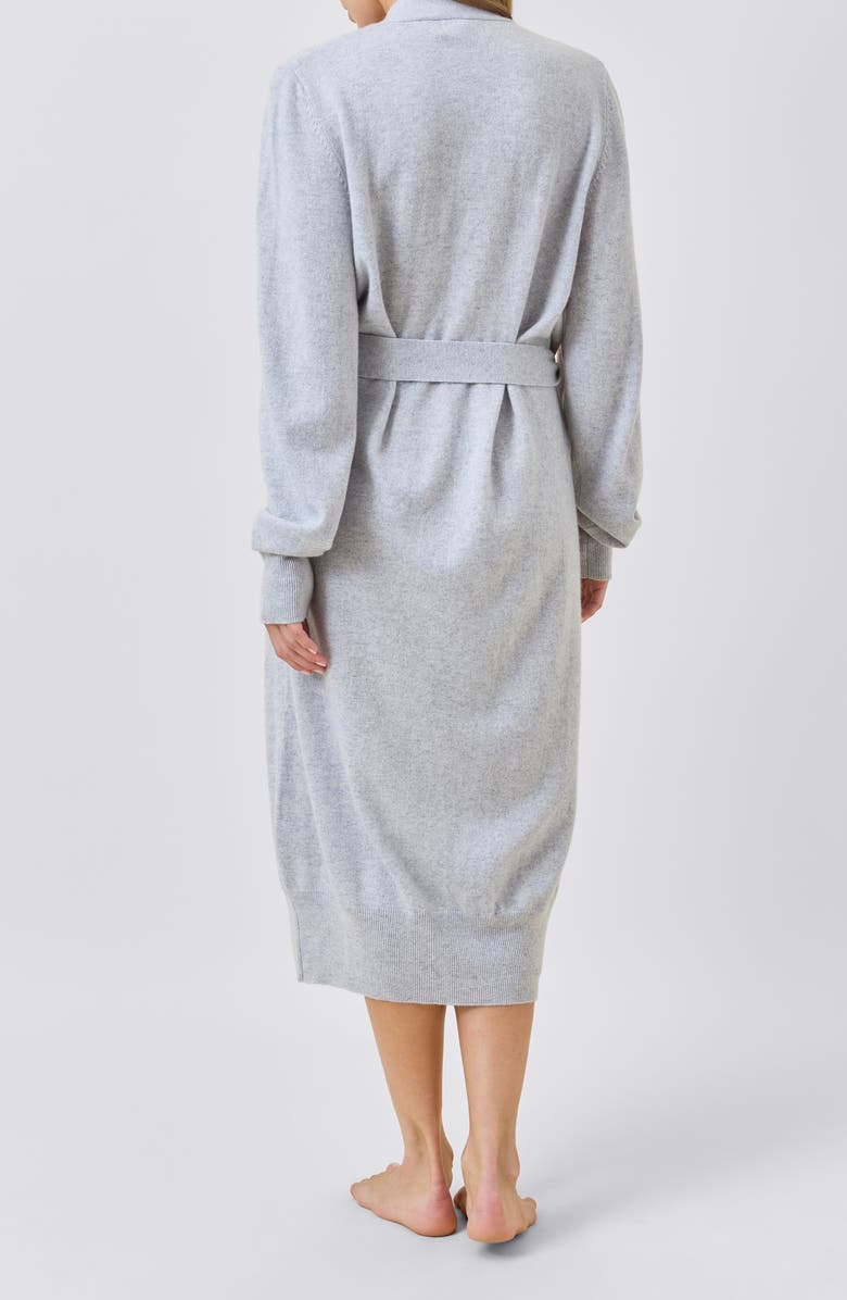 Papinelle Cashmere Robe, Alternate, color, Grey