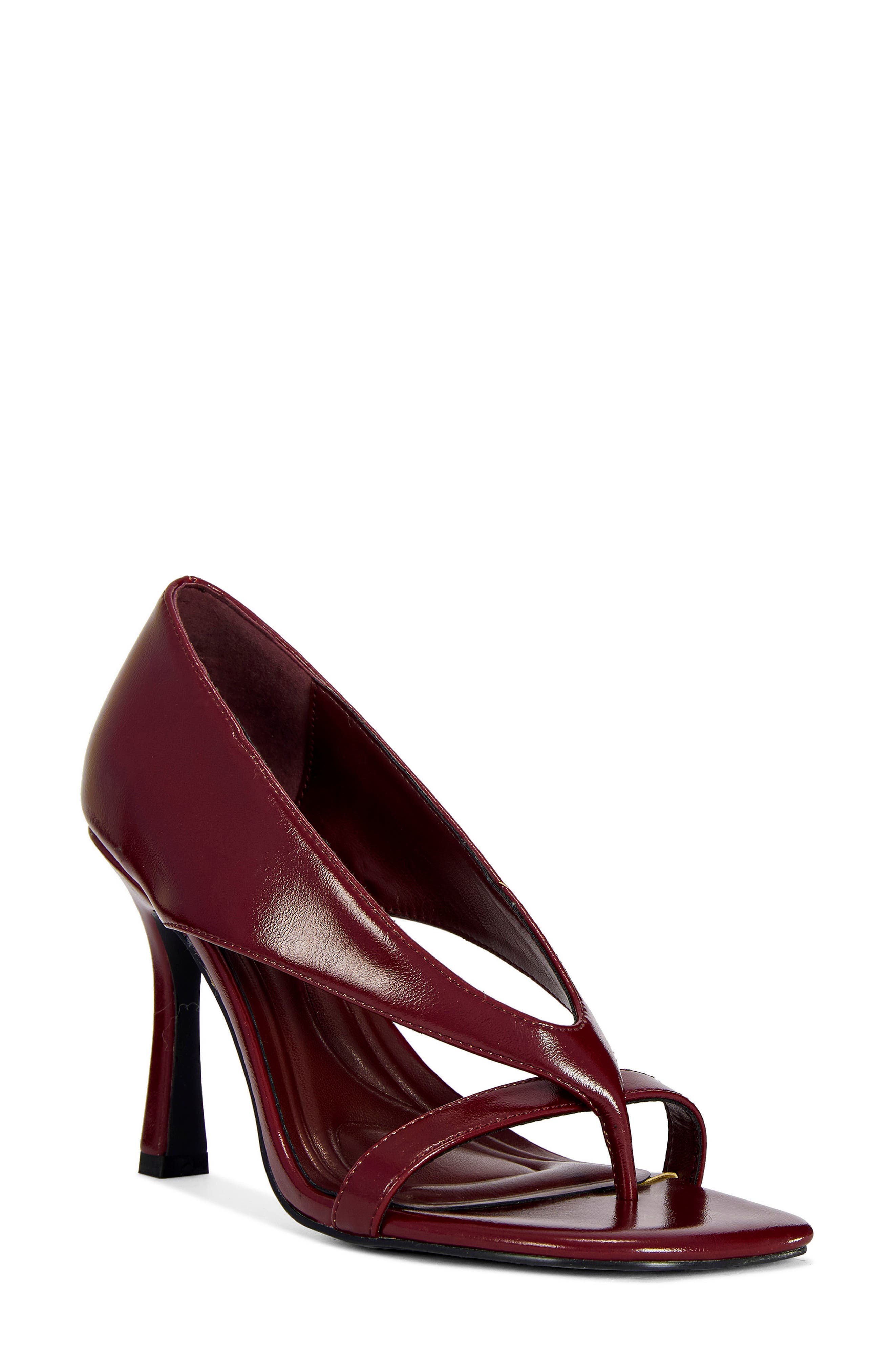 Secret Square Toe Sandal, Main, color, BURGUNDY