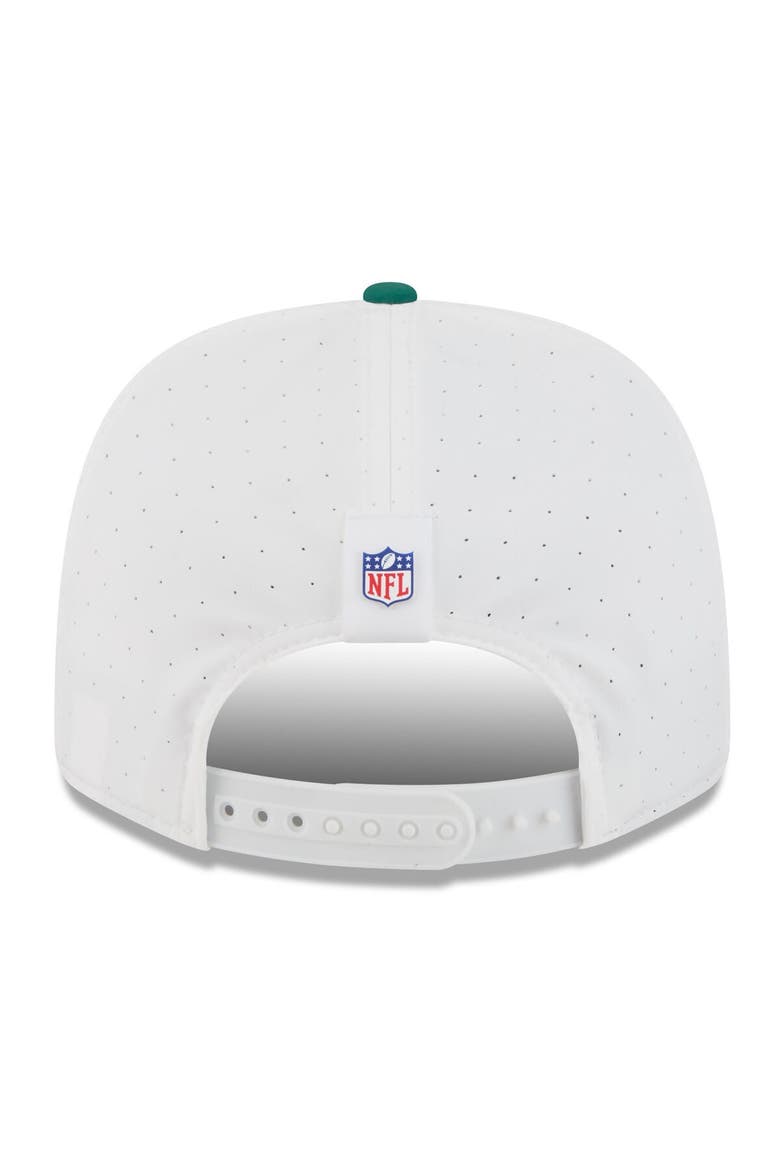 Men's New Era  White/Green New York Jets 2025 NFL Training Camp 9SEVENTY Adjustable Hat, Alternate, color, White
