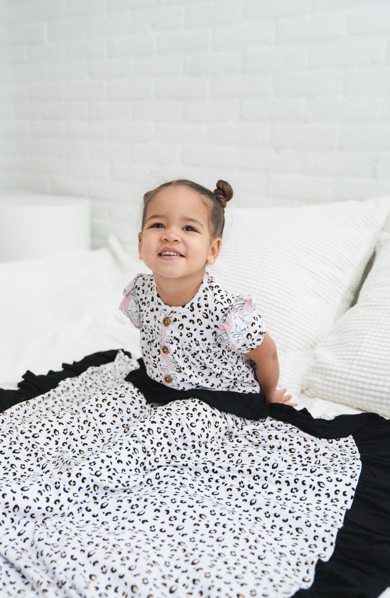 Laree + Co Allie Ruffle Toddler Blanket, Alternate, color, Pink