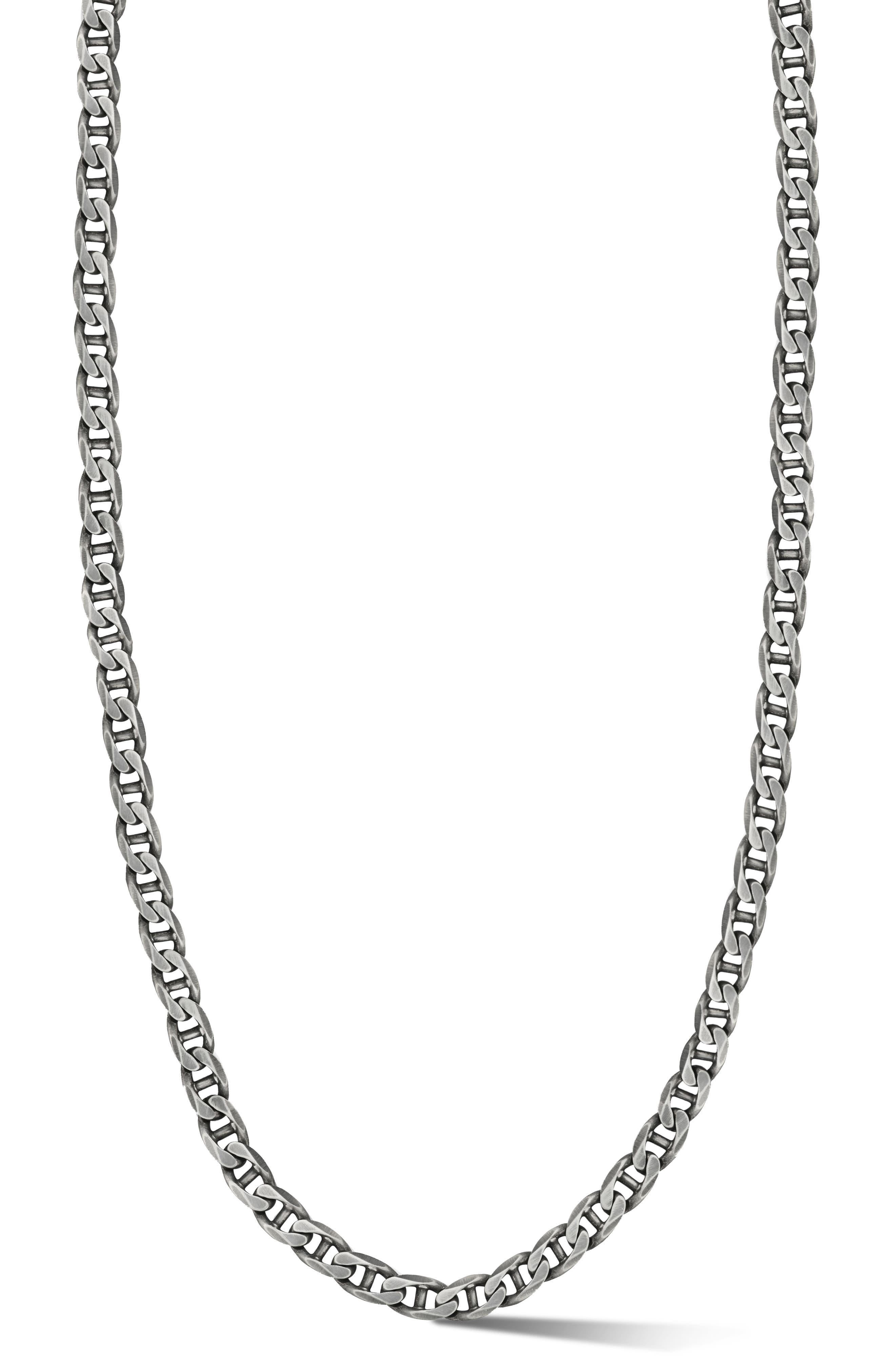 Yield of Men Men's Oxidized Mariner Chain Necklace