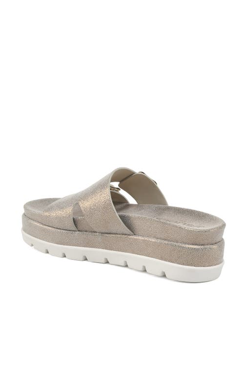 Jslides Footwear Bianca Sandal In Bronze Metallic