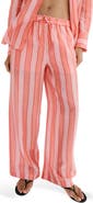 MANGO Straight Fit Stripe Pants