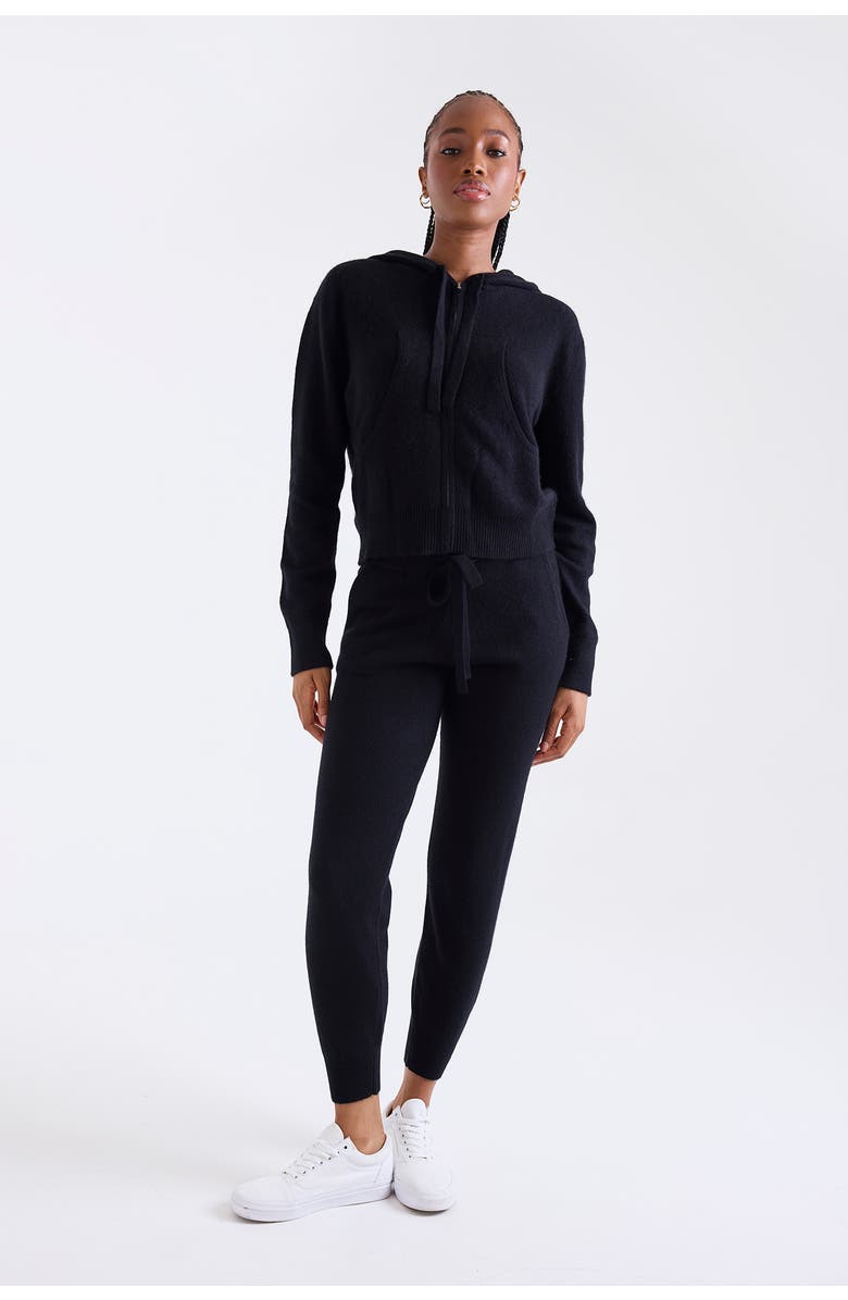 1982 Lavinia Crop 100% Cashmere Sweater, Alternate, color, Black