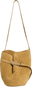 LIFFNER Belted Leather Bucket Bag