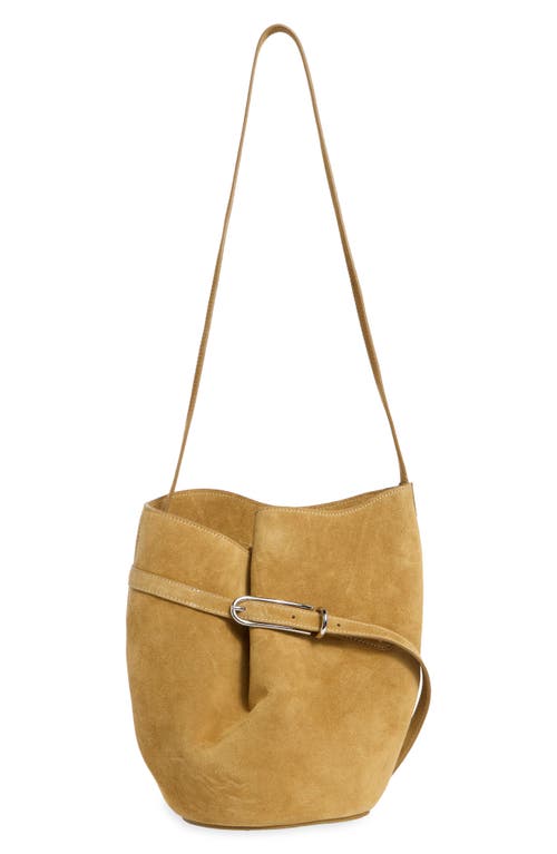 LIFFNER Belted Suede Bucket Bag in Sand at Nordstrom