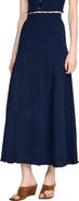 SANDRO Pointelle knit maxi skirt