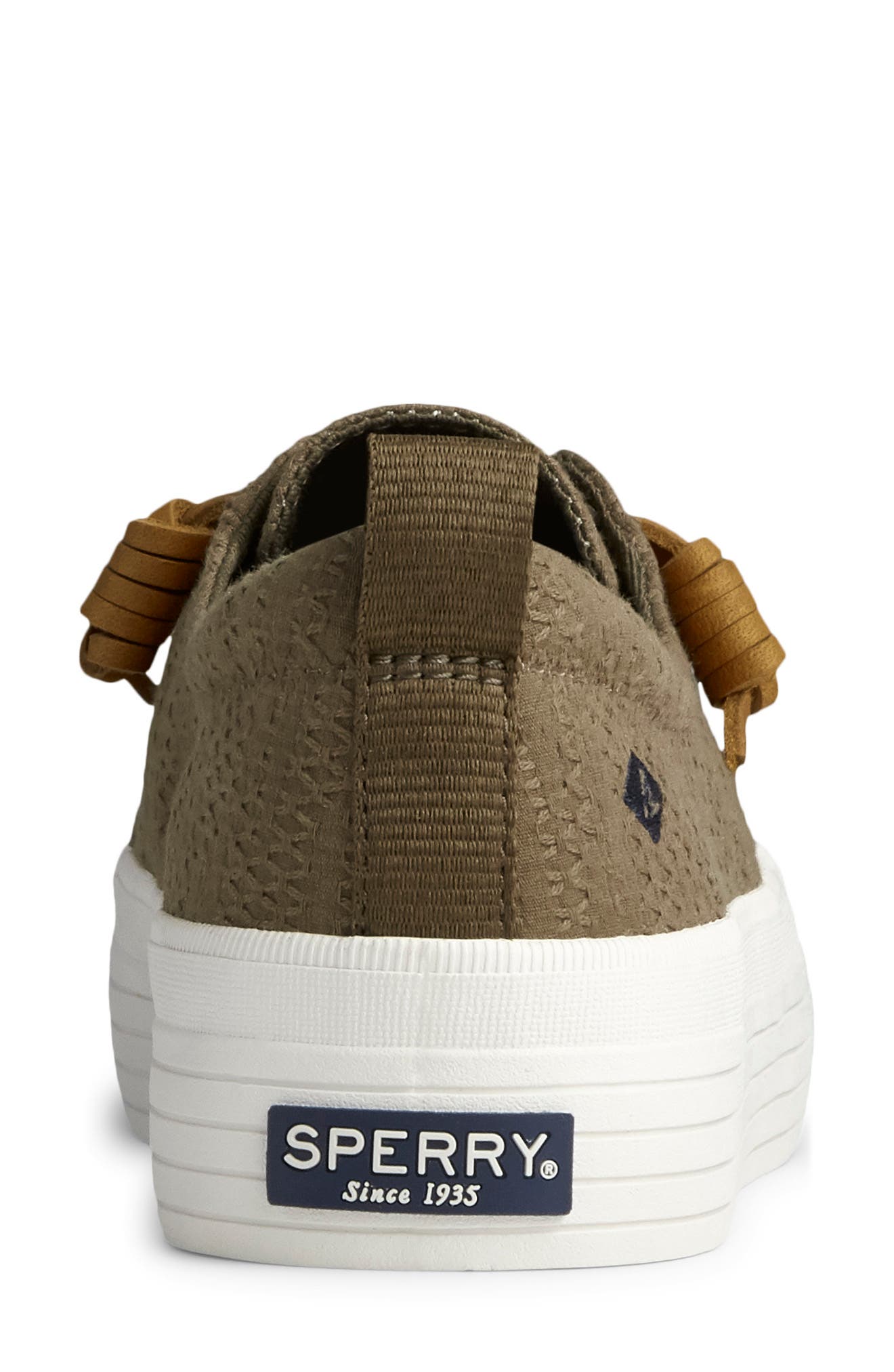 Crest Vibe Slip-On Platform Sneaker, Alternate, color, OLIVE SMOCKED FABRIC