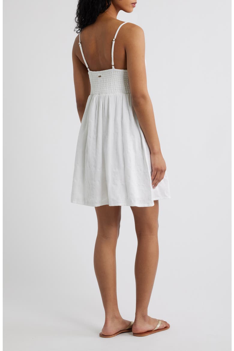 Catalina Island Stripe Minidress, Alternate, color, OPTICAL WHITE