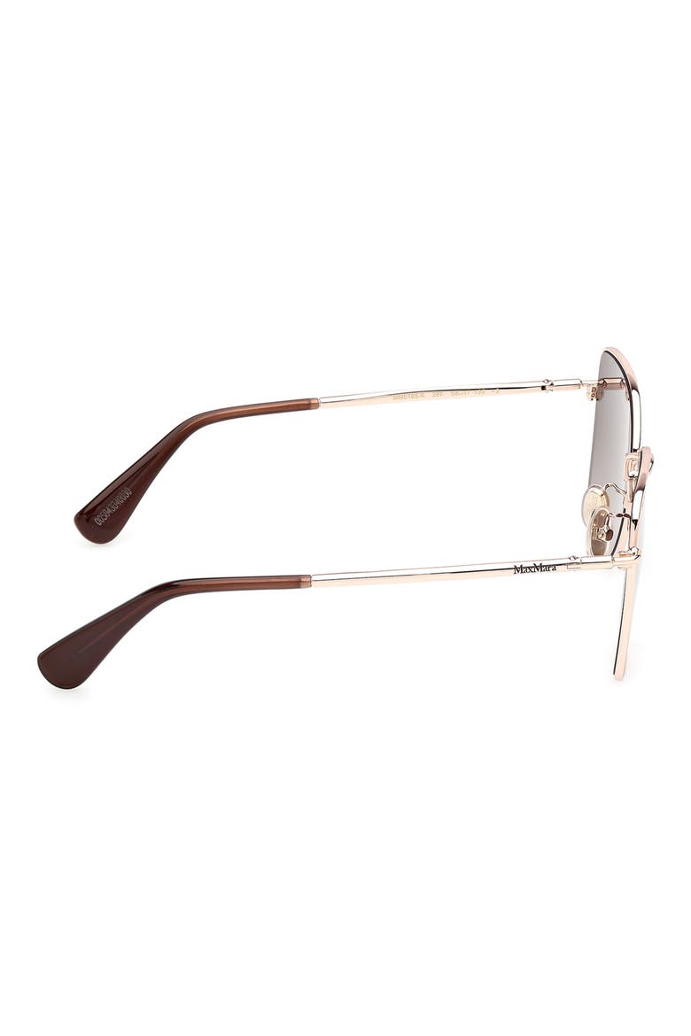 58mm Square Sunglasses, Alternate, color, ROSE GOLD / GRADIENT BROWN