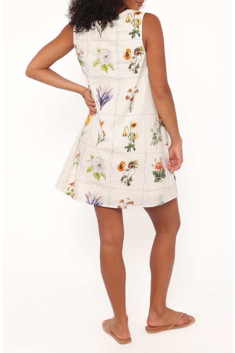 Elordi Floral Shift Minidress, Alternate, color, MULTI FLOWERS