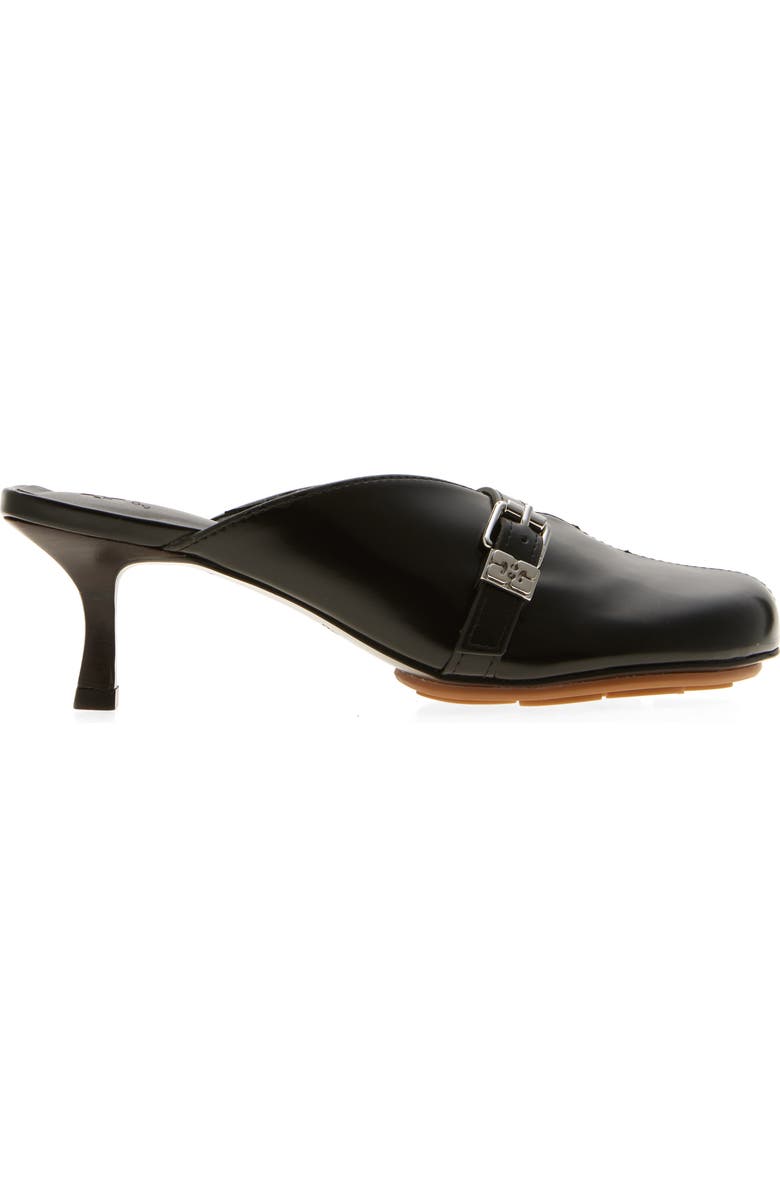Ganni Sue Buckle Mule, Alternate, color, Black