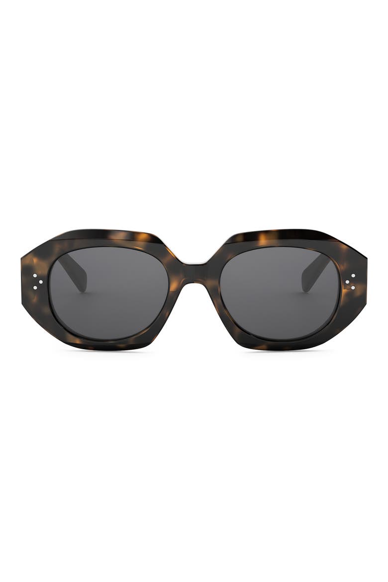 Bold 3 Dots 52mm Geometric Sunglasses, Main, color, BLONDE HAVANA / SMOKE