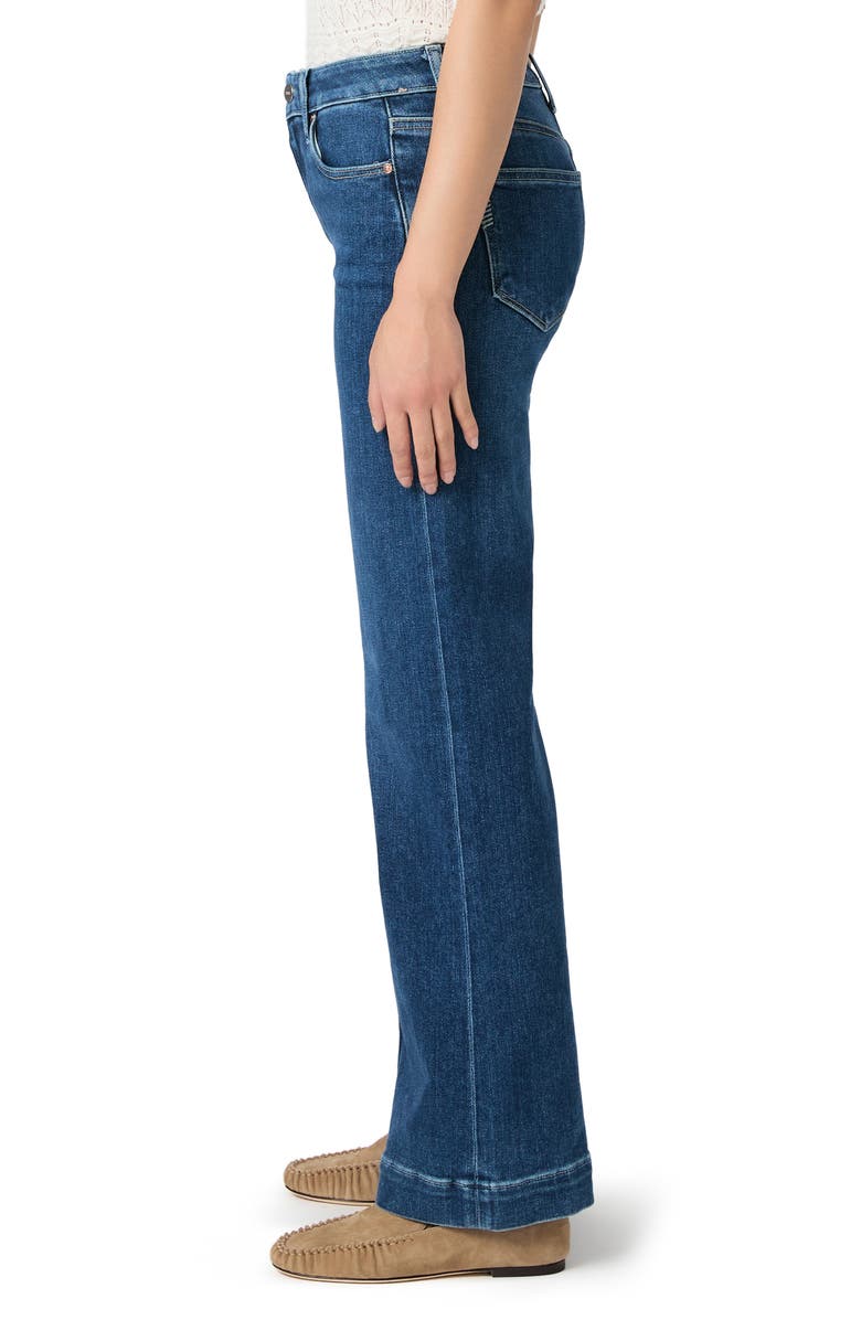 PAIGE Leenah High Waist Wide Leg Jeans, Alternate, color, Vntn Breez