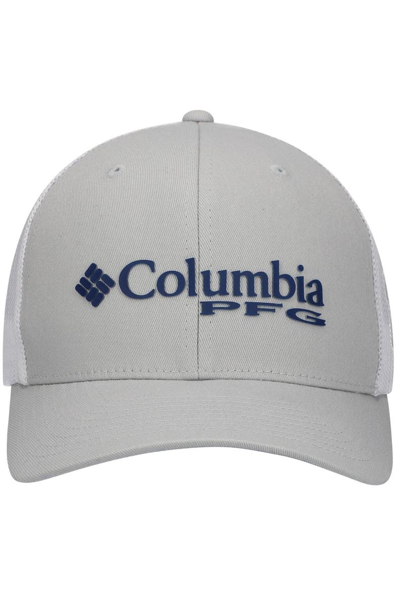 Men's Columbia Gray Auburn Tigers PFG Snapback Hat, Alternate, color, Gray