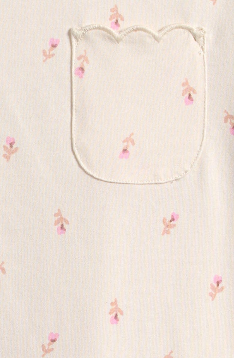 NEXT Kids' Scallop Cotton Pocket T-Shirt, Alternate, color, Pink