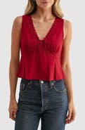 All in Favor Pleated V-Neck Blouse