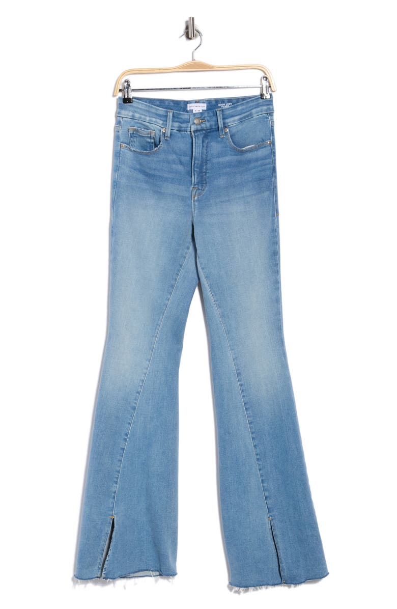 Good American Good Legs Flare Jeans, Main, color, Indigo995
