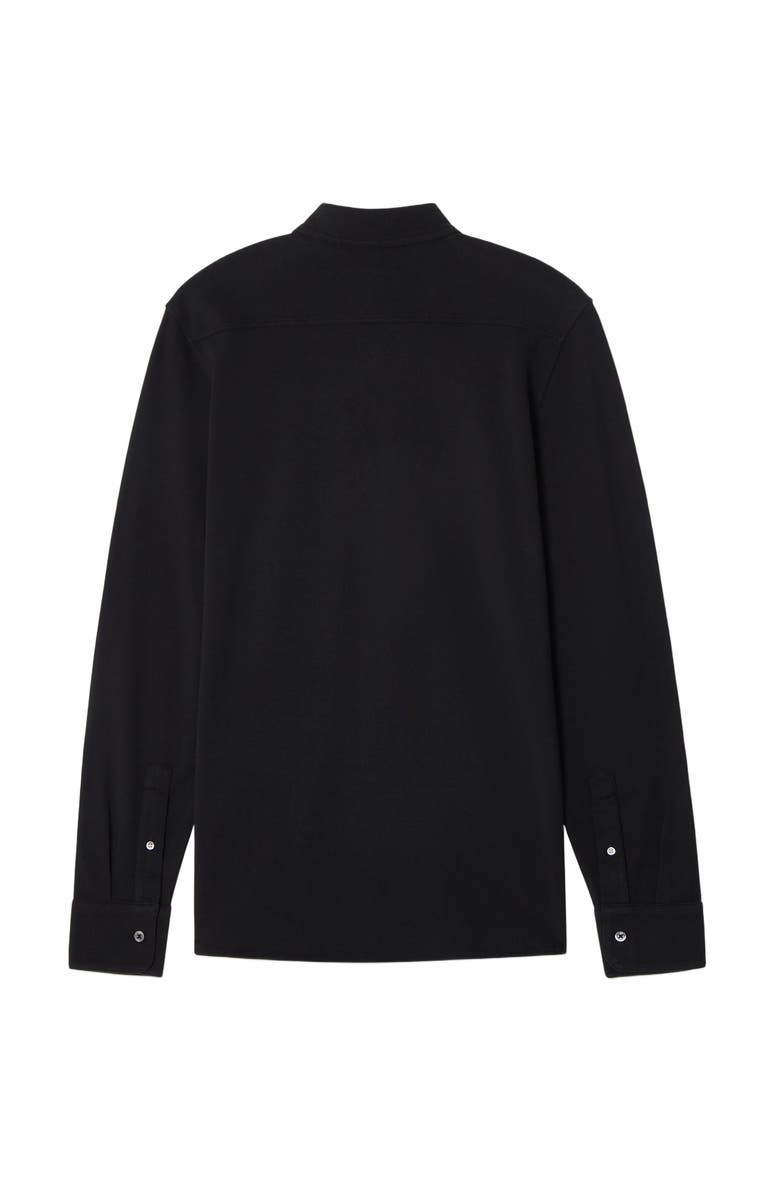 Robert Talbott Foster Long Sleeve Knit Shirt, Alternate, color, Black
