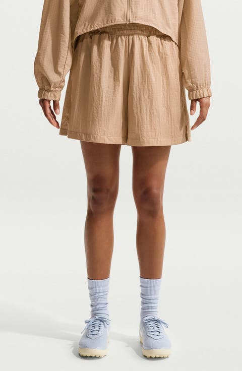 Double Waistband Drawstring Shorts