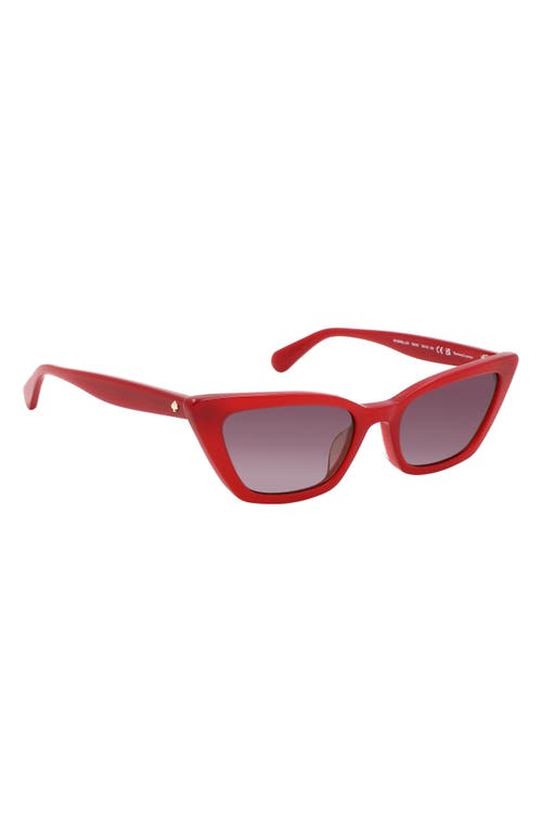 Kate Spade New York Genell 52mm Gradient Cat Eye Sunglasses In Red/pink