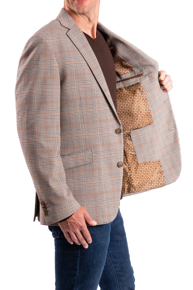 Plaid Sport Coat, Alternate, color, TAN