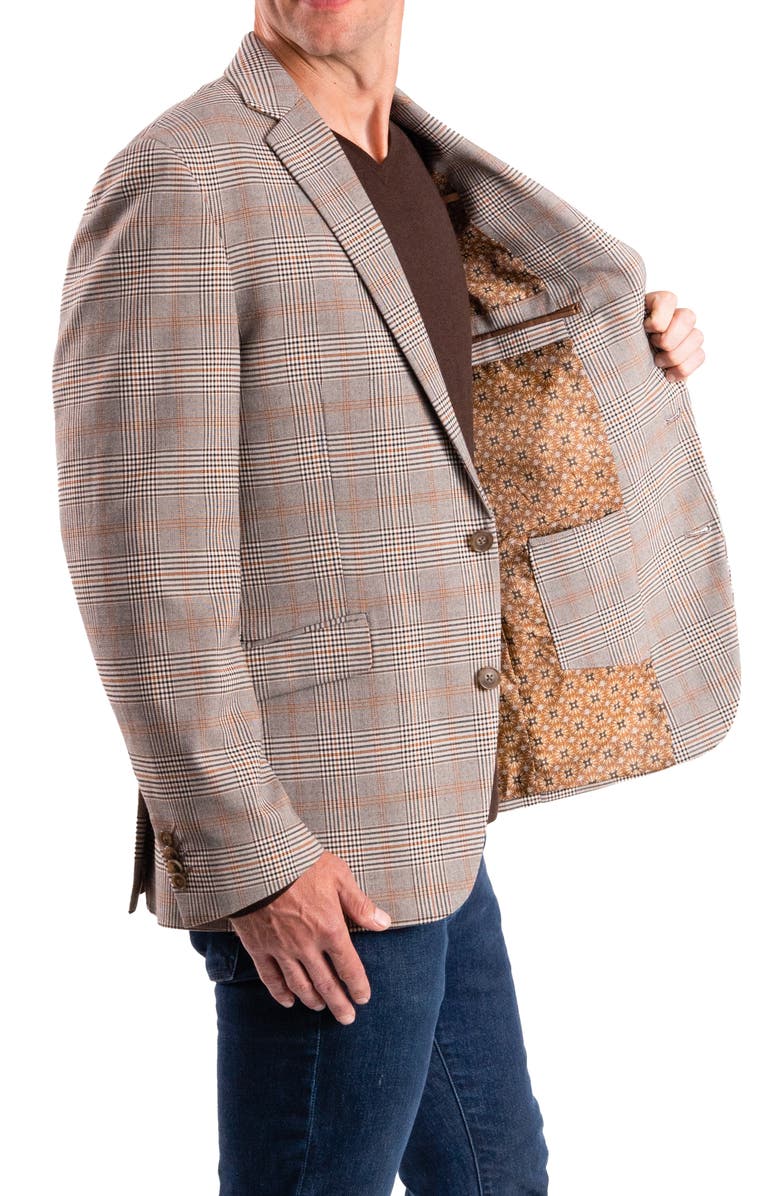 SAVILE ROW CO Plaid Sport Coat, Alternate, color, Tan