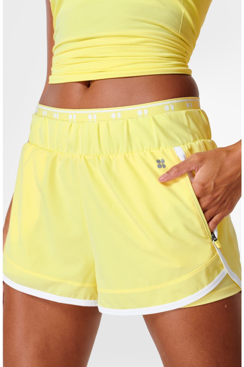 On Your Marks 4-Inch Running Shorts, Alternate, color, WATERLILY YELLOW