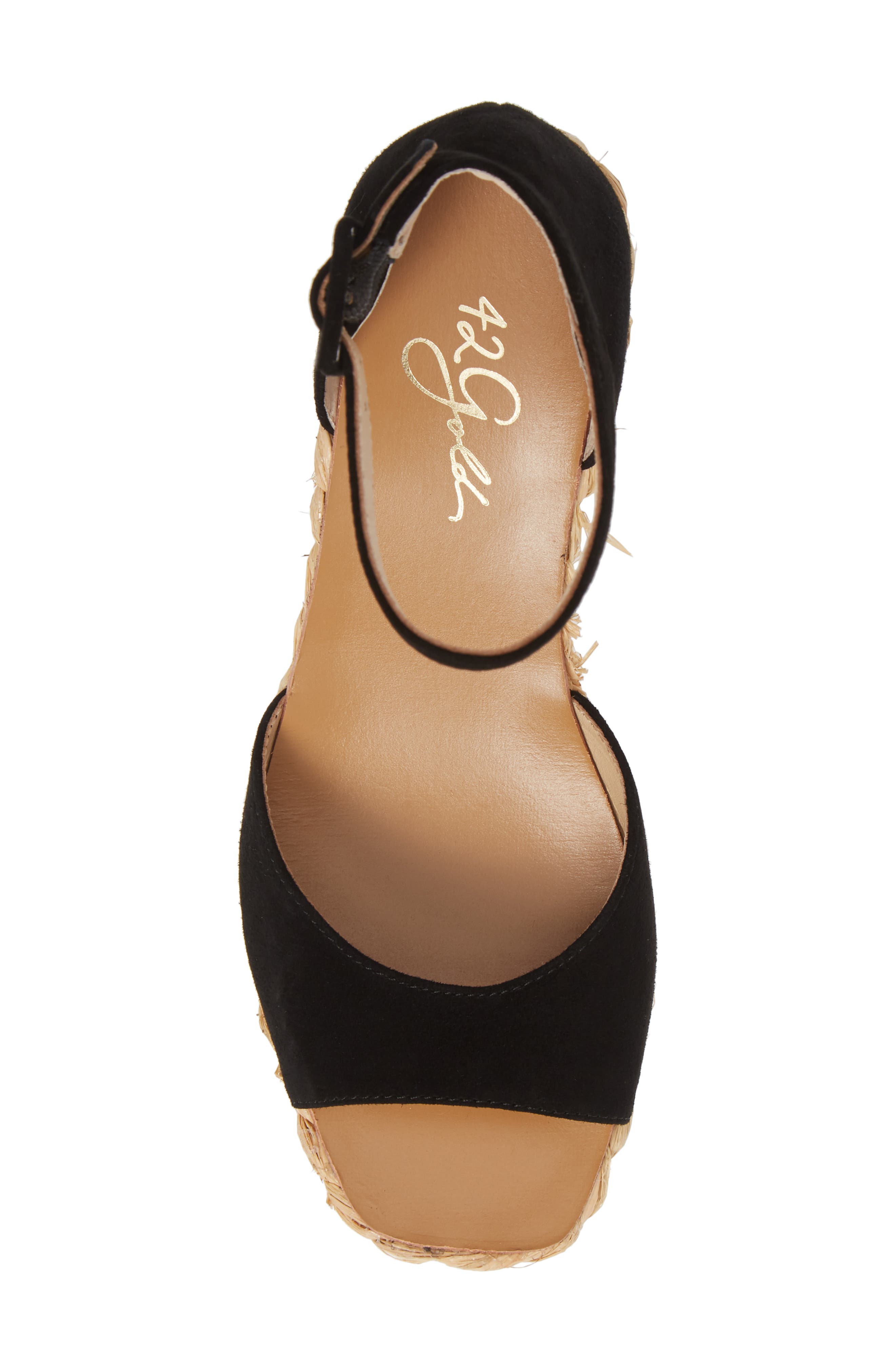 42 Gold Mindie Platform Wedge Sandal, Alternate, color, 