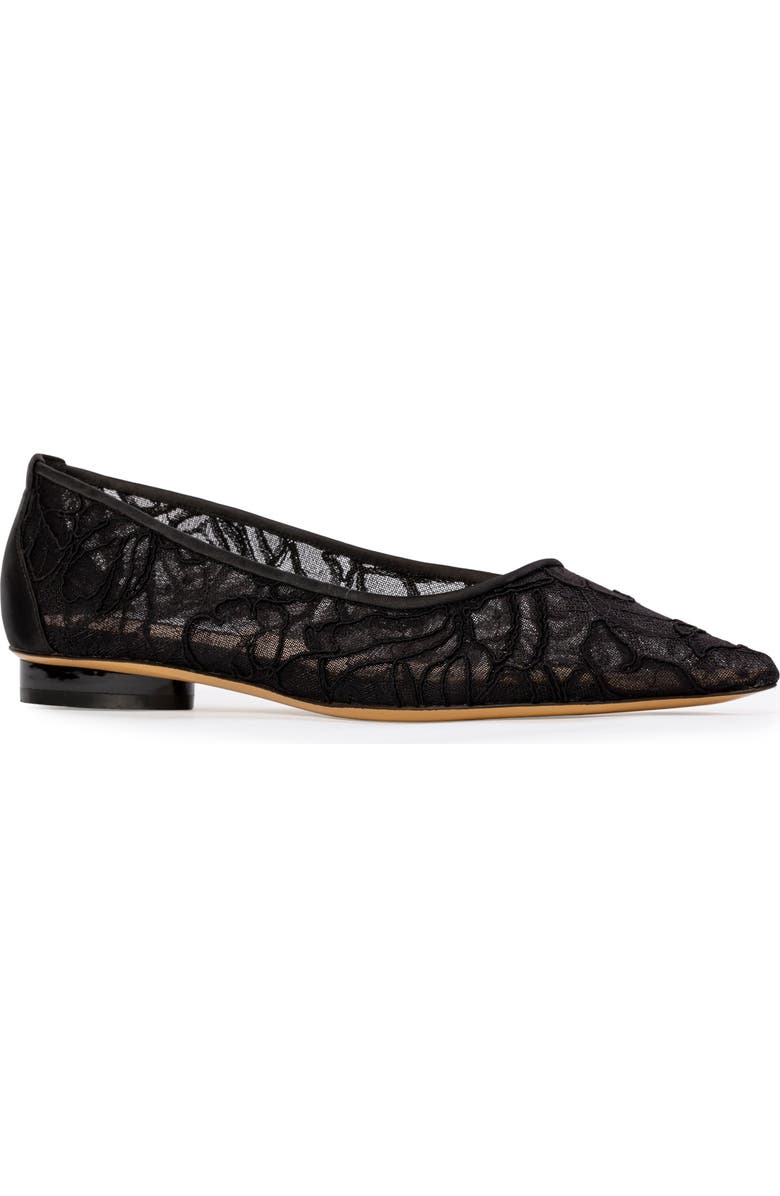Anne Barge Jolie Flat, Alternate, color, Black Lace