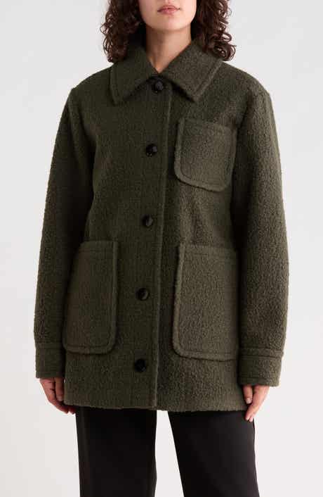 Textured Wool Shirt Jacket