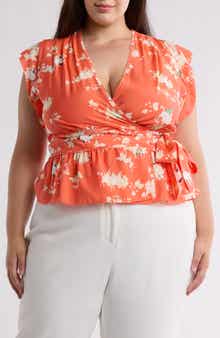 Joie Ashlene Cap Sleeve Peplum Top