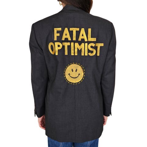 Fatal Optimist Charcoal Blazer