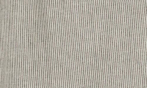 Caslon ® Yarn Dye Linen Blend Pants In Olive- Ivory Ticking Stripe